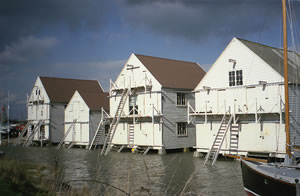 Tollesbury Sail Lofts in flood